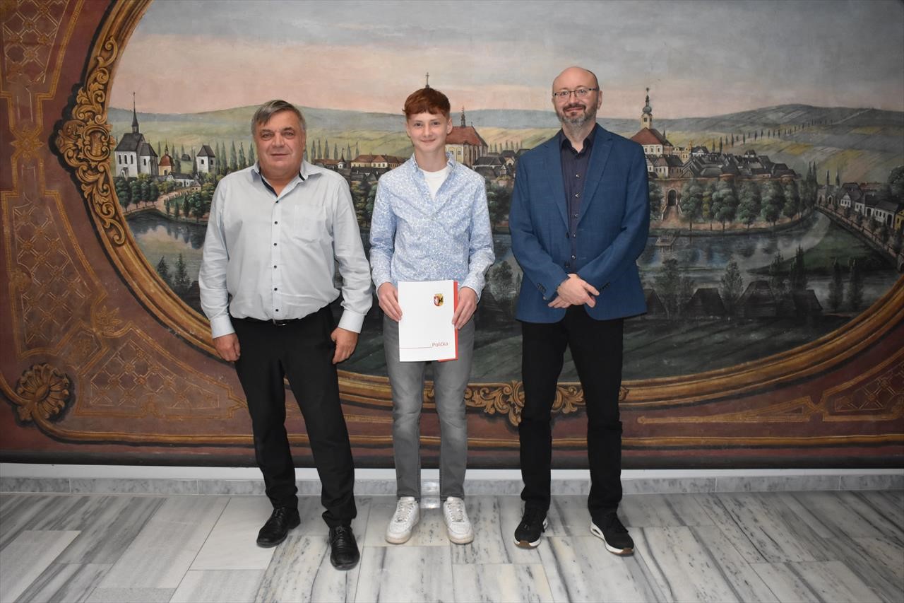 Poděkování mladému zachránci