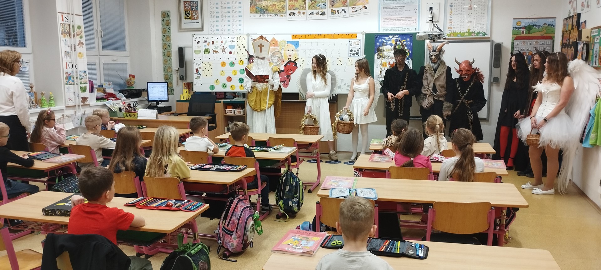 Mikulášská nadílka na prvním stupni