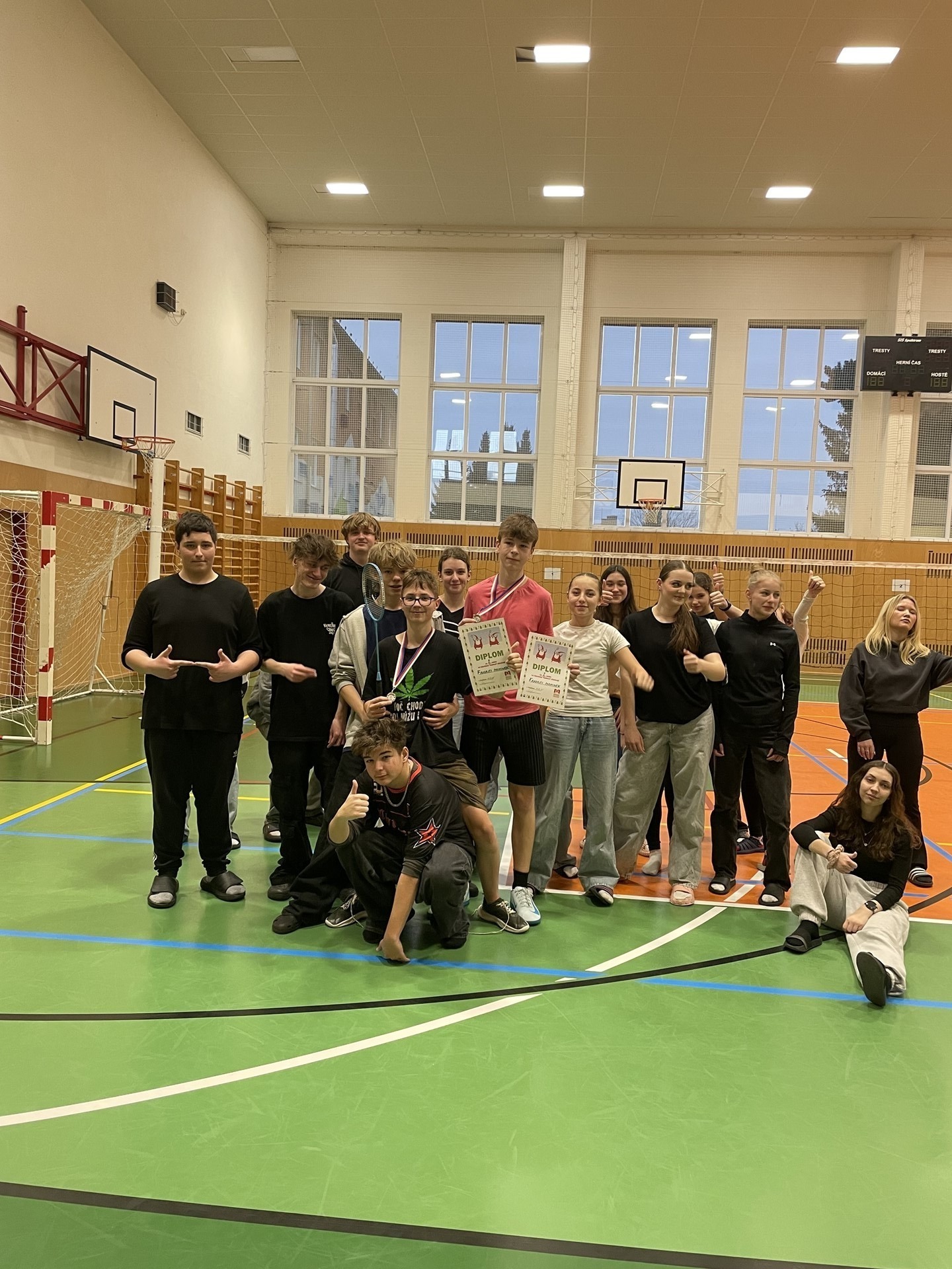 Stříbrní borci z 9. D: Lukáš a Míša v akci