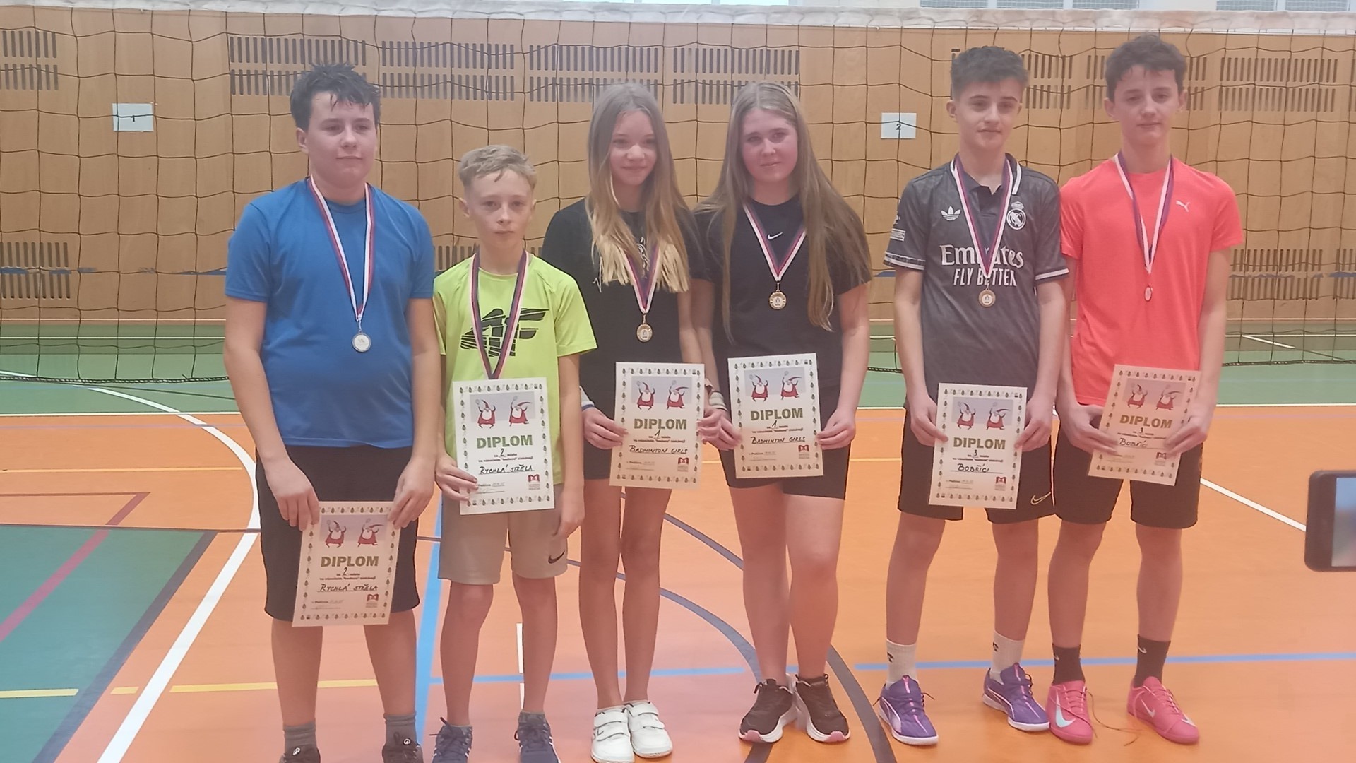Předvánoční turnaj sedmých ročníků v badmintonu
