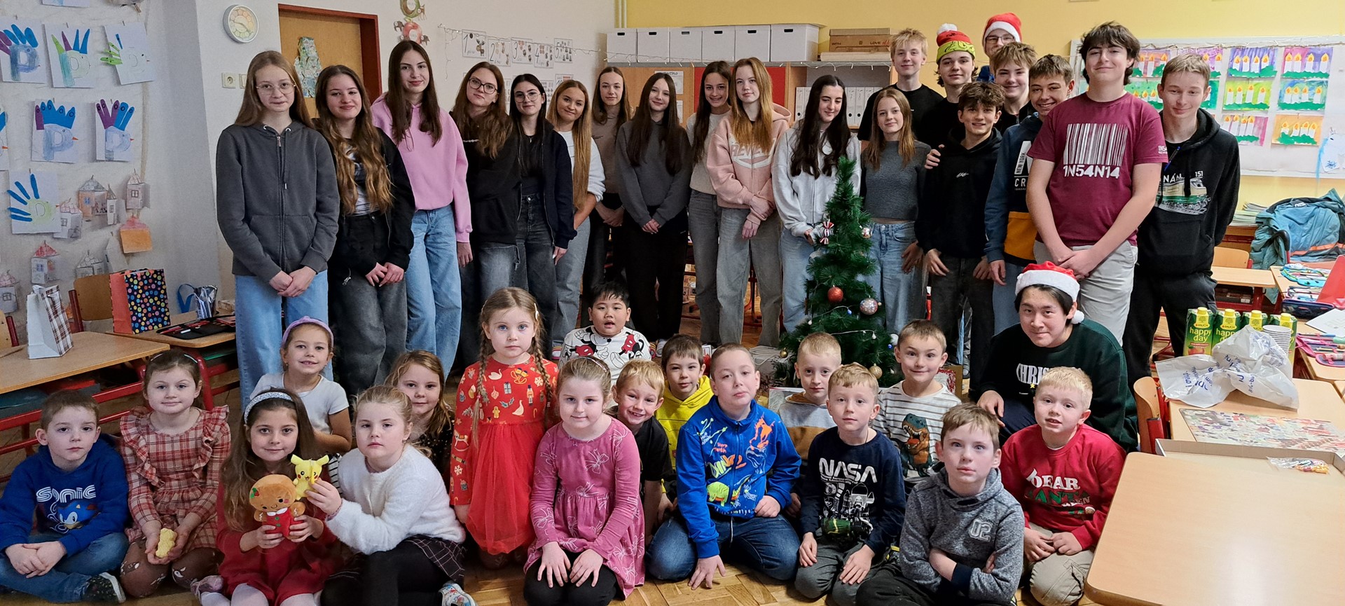 Předvánoční setkání 9.A a 1.A