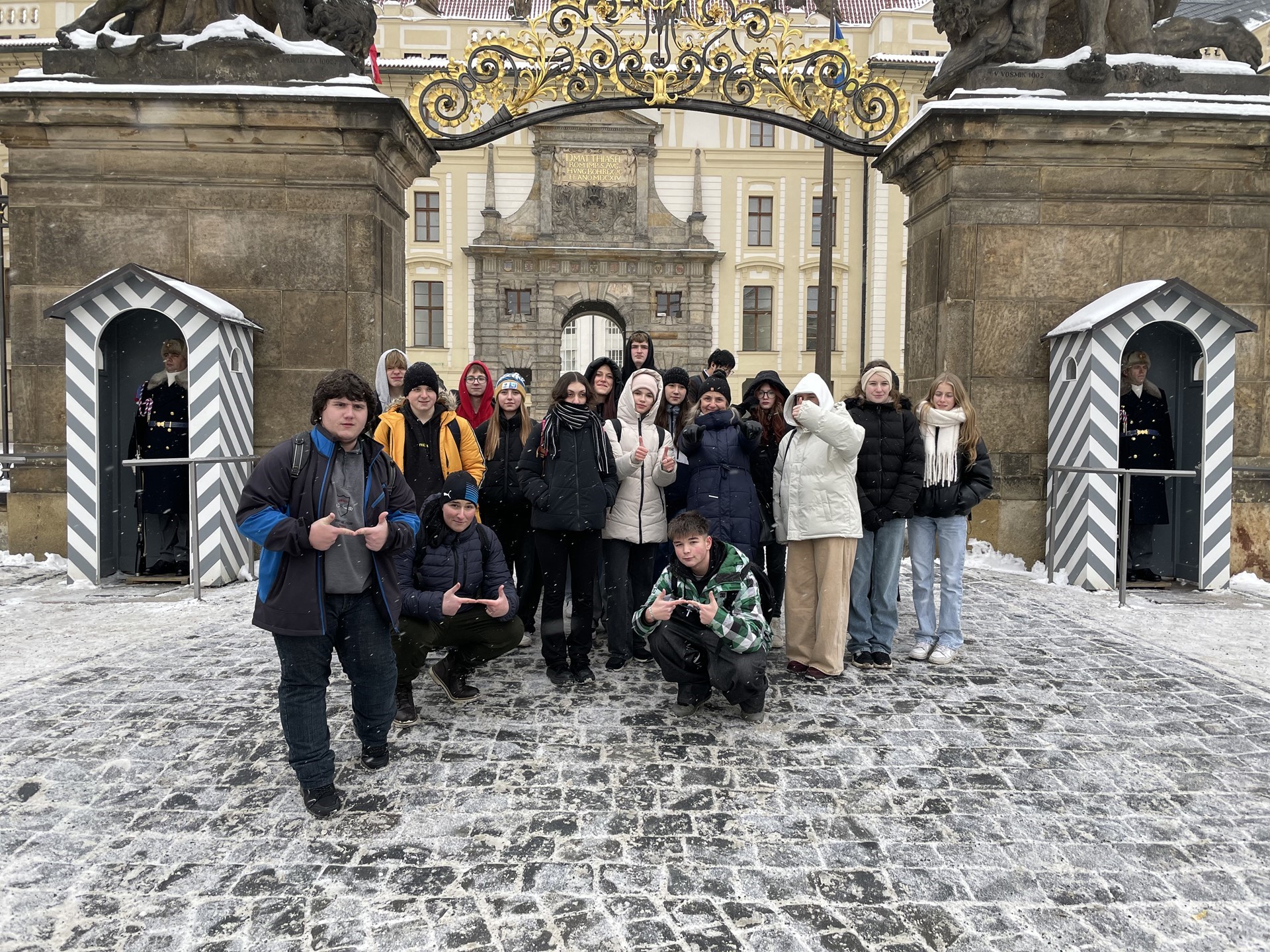 Exkurze 9.D do Poslanecké sněmovny ČR a na Pražský hrad