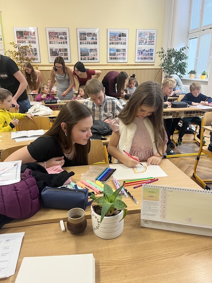 Na návštěvě u deváťáků