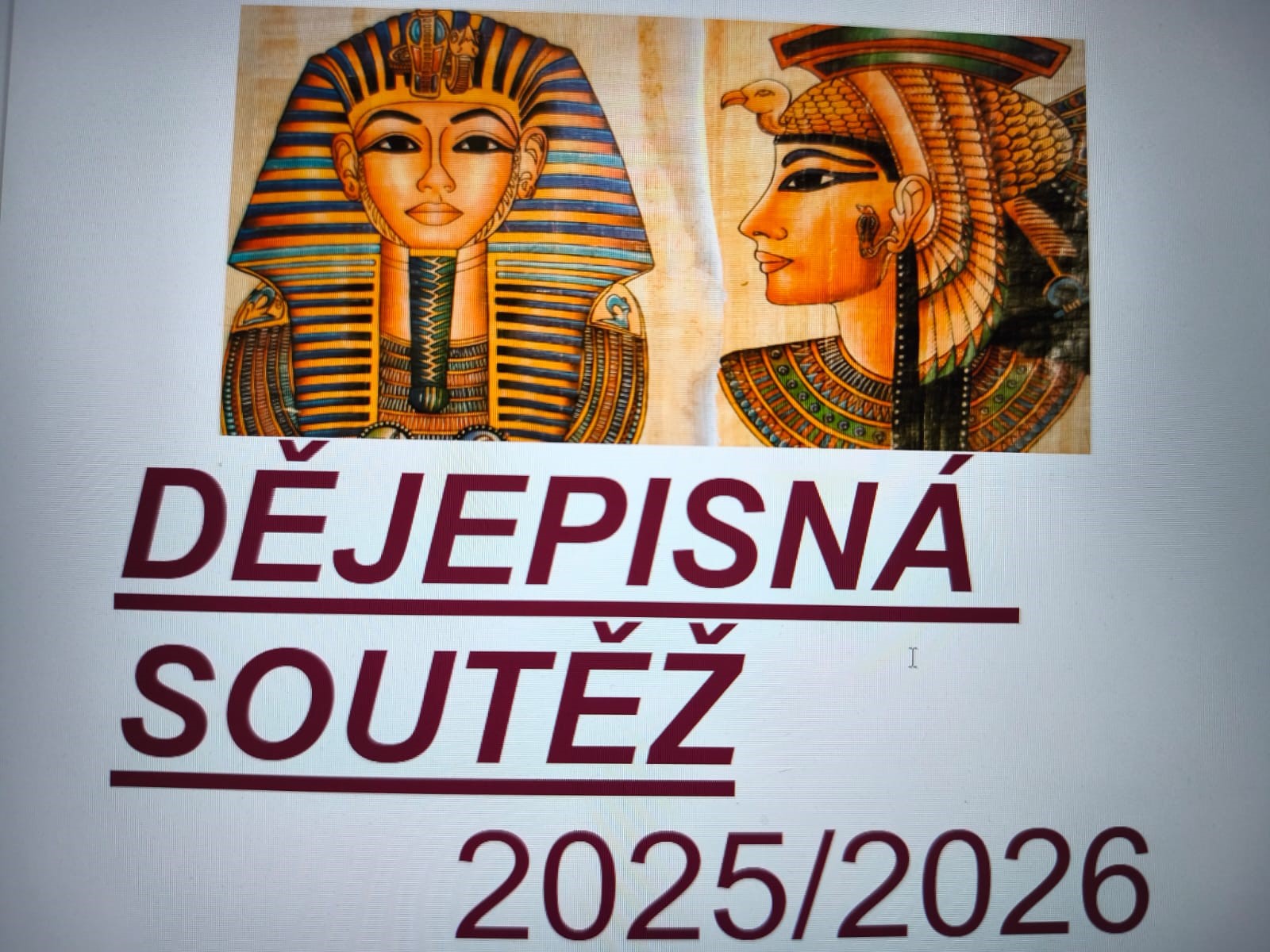 DĚJEPISNÁ SOUTĚŽ